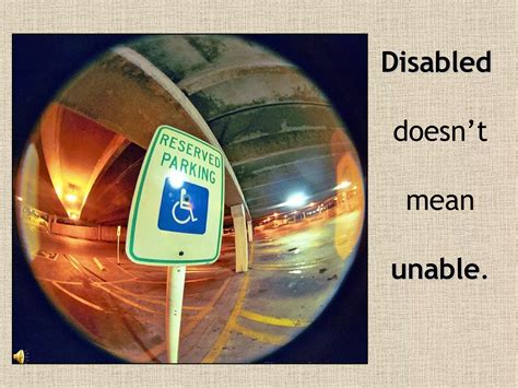 Disabled Doesnt Mean Unable