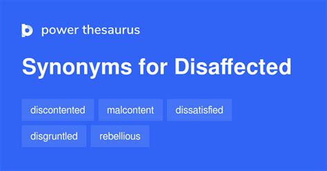 Disaffected synonym