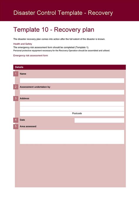 Disaster recovery plan template. Things To Know About Disaster recovery plan template. 