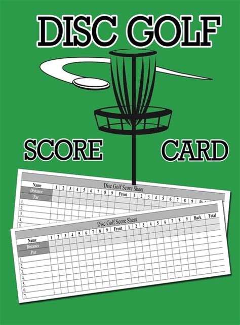 Disc Golf Score Card 100 Sheets Golf Score Keeper, Golf Notebook