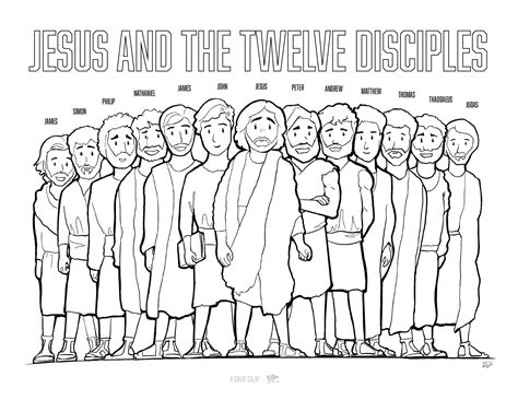 Disciples Coloring Page