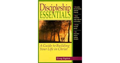 Discipleship essentials a guide to building your life in christ greg ogden. - Hbr guide to better business wirting.
