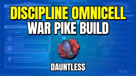 Discipline Omnicell War Pike Build Dauntless - YouTube