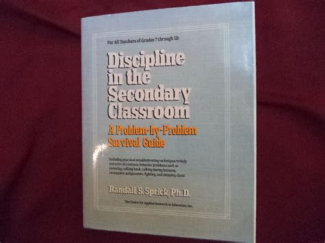 Discipline in the secondary classroom a problem by problem survival guide. - Religion en miettes ou la question des sectes.