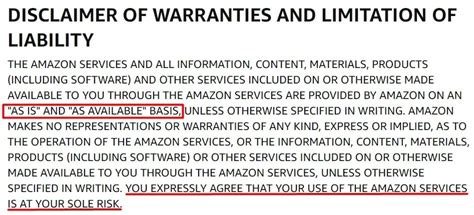 Disclaimer of Warranties Sample Clauses: 18k Samples Law …