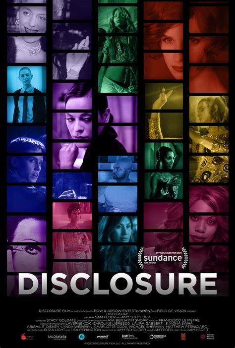 Disclosure documentary. Disclosure is an unprecedented, eye-opening look at transgender depictions in film and television, revealing how Hollywood simultaneously reflects and manufactures our deepest anxieties about gender. Leading trans thinkers and creatives, including Laverne Cox, Lilly Wachowski, Yance Ford, MJ Rodriguez, Jamie Clayton, and Chaz Bono, share … 