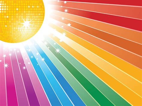 Disco Ball on Colorfull Powerpoint Templates Pattern Free PPT Backgrounds and Templates