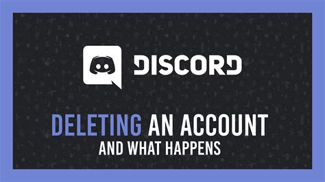 Discord: Deleting an account + What happens afterwards?