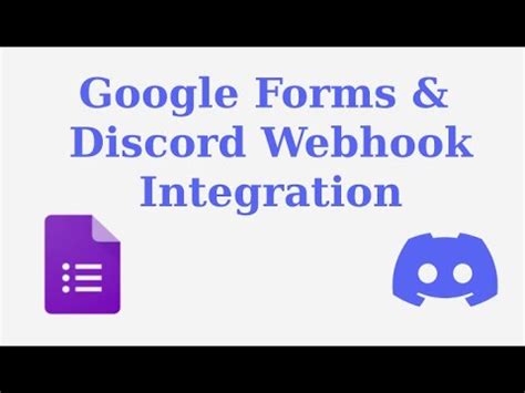 Discord Webhook Google Form Implementation Noishixzen