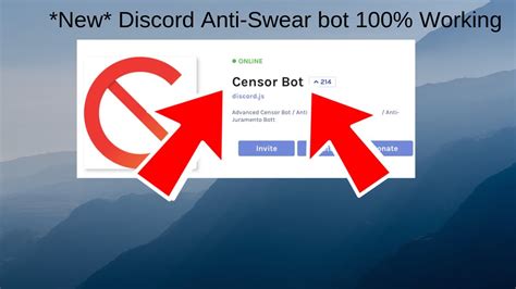 Discord anti swear bot