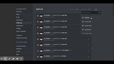 Discord audit log.  With Audit .  The audit The Audit Log allows users with the "View Audi...