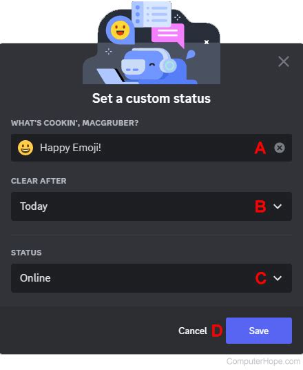 Discord custom status countdown.  As of 2024, Discord has about 150 mi...