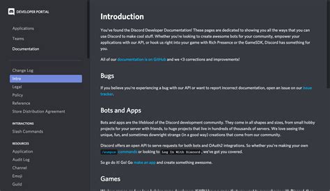 Discord developer portal api docs for bots and developers.  Getting St...