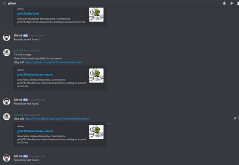 Discord github.  It offers commands for repository, user, and issue information, code inspection...