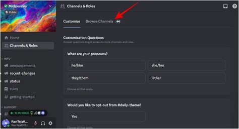 Discord hide channel.  Now click on the Channels & Roles or Channels option at the top of the s...