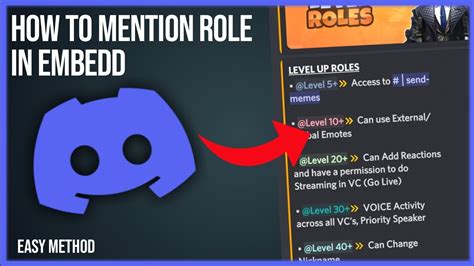 Discord mention in embed. .  ...