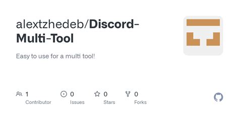 Discord multi tool.  Contribute to NotTiie/XTool development by creating an ac...