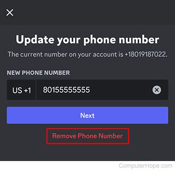Discord phone number. com or help center for more information.  Change Password ...