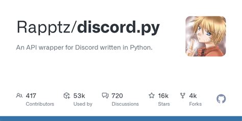Discord py.  Note: Automating user An API wrapper for Discord written in Python. py in...