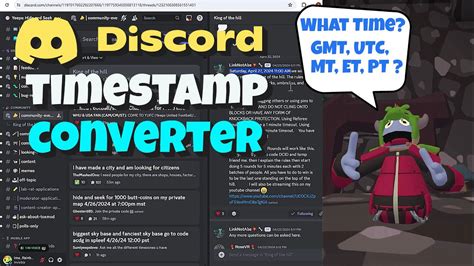 Discord time server.  3 days ago · Generate and convert Discord times...