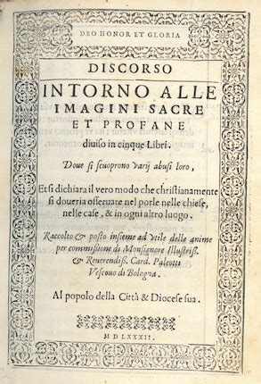 Discorso intorno alle immagini sacre e profane (1582). - En framtida gymnasieskolaså vill vi ha den!.