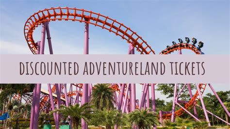 Discount adventureland tickets. Group Tickets (15-99 Guests) Save Up To 45%. Small group savings start at only 15 guests. Tickets start at $37.99. One-Day Park Admission, on date selected. Includes Adventureland and Adventure Bay Water Park. Children three (3) and under receive free admission to Adventureland Park. Save Up To 45%. $69.99 $37.99. 