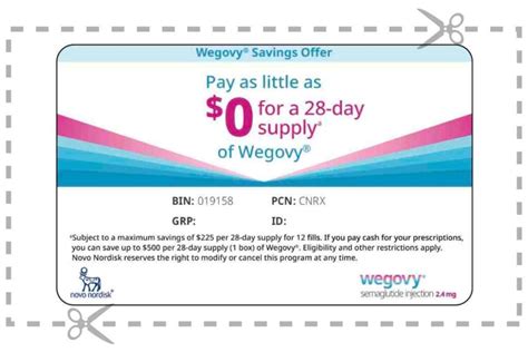 Discount card for wegovy. With this card, eligible patients can pay as little as $25 for their Wegovy prescription, regardless of their insurance coverage. To use the Wegovy 25 copay card, simply present it at the pharmacy when filling your prescription. The discount will be applied at the point of sale, reducing your out-of-pocket costs. 