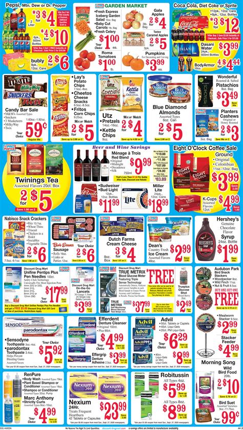 Feb 14, 2023 · Check the current Discount Drug Mart Weekly Ad and don’t miss the best deals from this week's Ad! Browsing the weekly flyers of Discount Drug Mart has never …. 