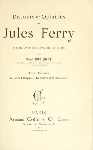 Discours et opinions de jules ferry. - Manuale di servizio compaq presario 1200.