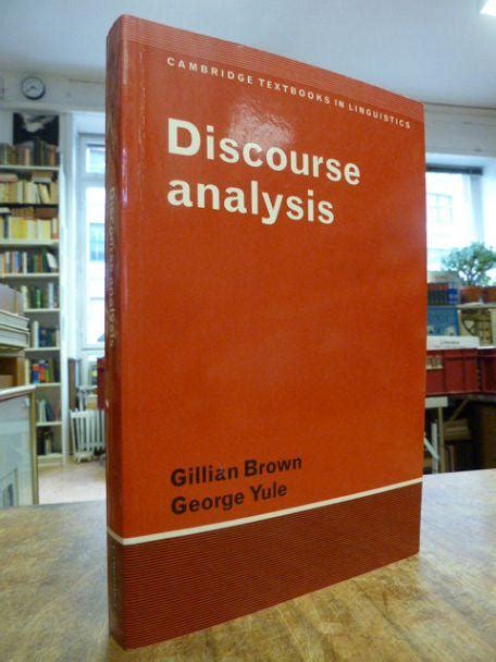 Discourse Analysis Gillian Brown