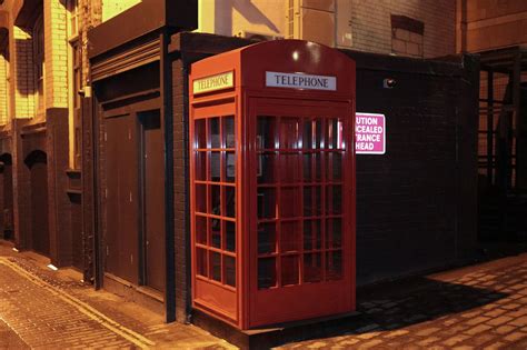 Discover bar in telephone box liverpool