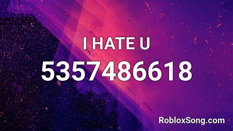 Discover i hate u roblox id code