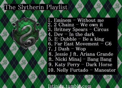 Discover slytherin music playlist