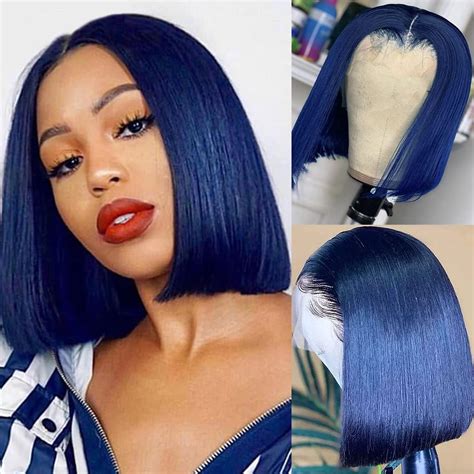 Discover the Allure of a Dark Blue Bob Wig: A Guide to Style and Confidence