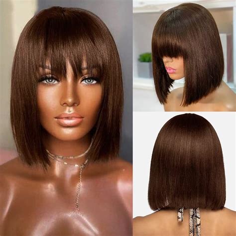 Discover the Beauty of Real Hair Bob Wigs with Bangs