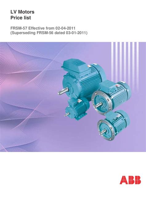 Discover the Comprehensive ABB Motors Catalogue PDF for Industrial Excellence