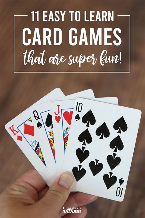 Discover the Fun and Simplicity of Easy-to-Learn Card Games