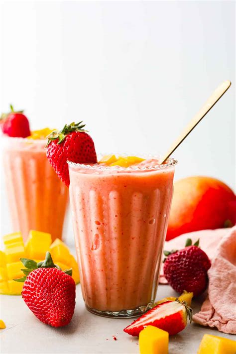 Discover the Refreshing Delight of Mango and Strawberry Juice: A Beverage Paradise