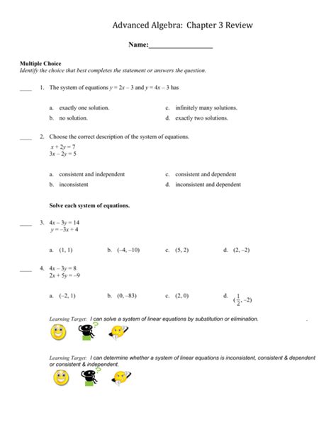 Discovering Advanced Algebra Chapter 3 Answers