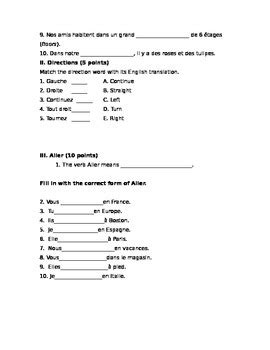 Discovering French Unit 5 Test Answers