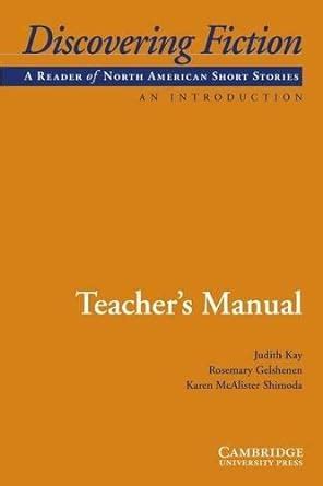 Discovering fiction an introduction teachers manual by judith kay. - Legacy garage door opener owner s manual.