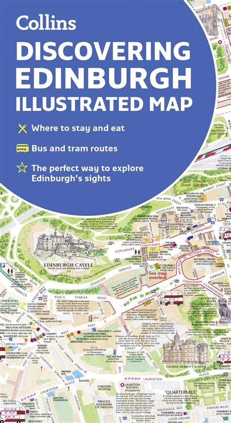 Full Download Discovering Edinburgh Illustrated Map By Dominic Beddow