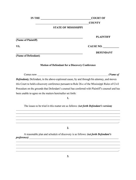 Discovery Defendant Demand Form Fill Out and Sign Printable PDF