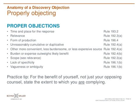Discovery Objections Cheat Sheet Texas slidesharedocs