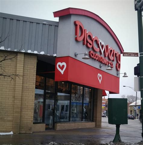 Discovery clothing. Discovery Clothing $ Opens at 11:00 AM. 9 reviews (630) 832-7775. Website. More. Directions Advertisement. 270 W North Ave Ofc Villa Park, IL 60181 Opens at 11:00 AM ... 