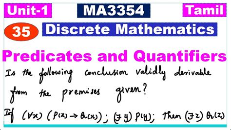 Discrete Mathematics Predicates And Proofs