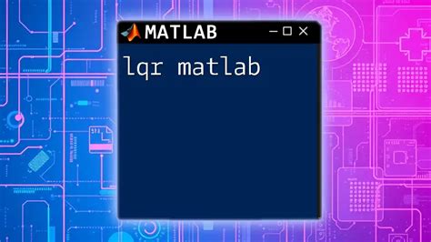 Discrete lqr matlab.  Covers pole placement, LQR optimal regulators, integral-type servo sys...