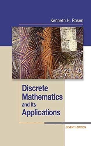 Discrete mathematics and its applications rosen 6th ed solutions manual. - A la recherche de l'intelligence artificielle.