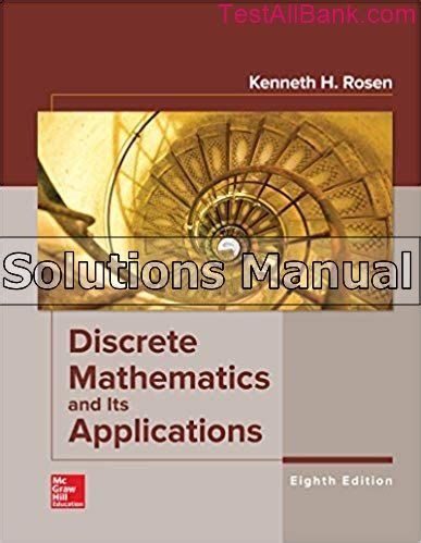 Discrete mathematics and its applications rosen solutions manual. - Time series theory and methods solution manual.