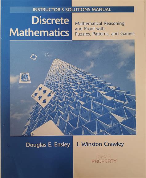 Discrete mathematics instructors solutions manual by douglas e ensley. - ...sah aus, als wusste sie die welt....